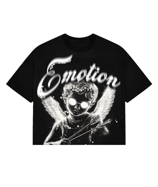 MIXED EMOTION PEARL CROPPED TEE