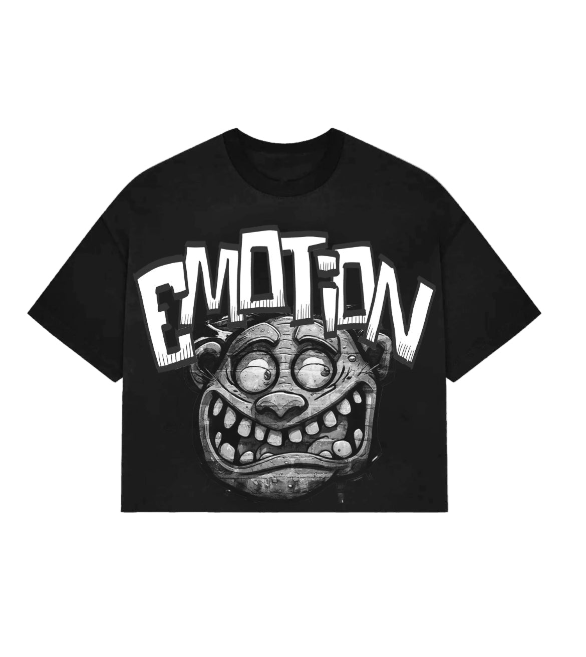 MIXED EMOTION MONSTER CROPPED TEE